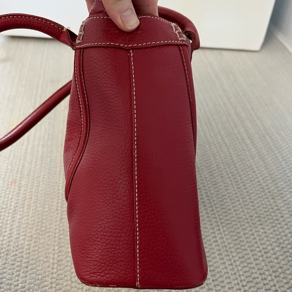 Tod’s Red Leather Handbag - tote style - great condition - Picture 7 of 8